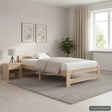 vidaXL Bedframe Grenenhout 90x200 cm - 60% Korting!