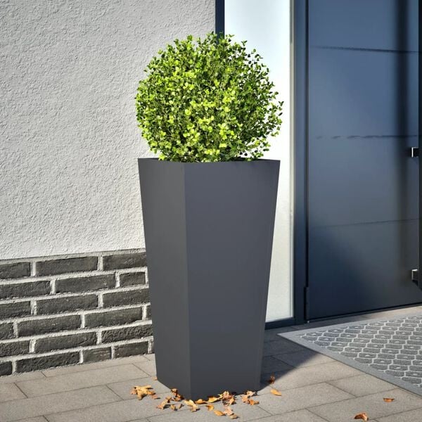 vidaXL Plantenbak Staal Antraciet 35x35x75 cm - 41% Korting!