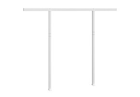 vidaXL Luifelpaalset IJzer Wit - 300x245 cm | 35% Korting