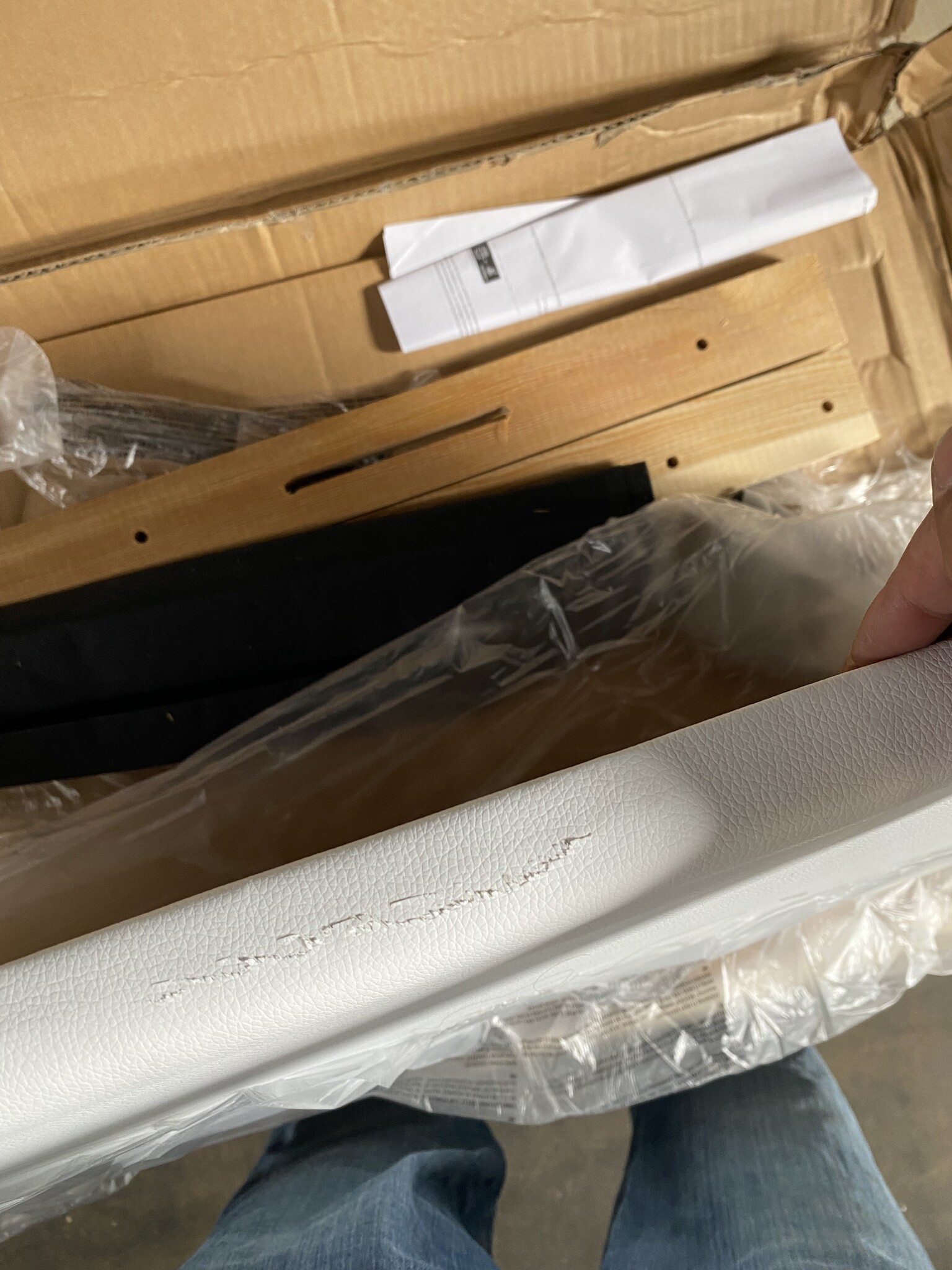 vidaXL Hoofdbord Kunstleer Wit - 55% Korting!