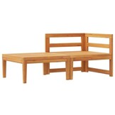 vidaXL Loungeset Acaciahout 30% Korting | 2-delig, Crèmewitte Kussens