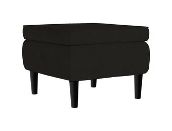 vidaXL Fluwele Kruk met Houten Poten | 30% Korting