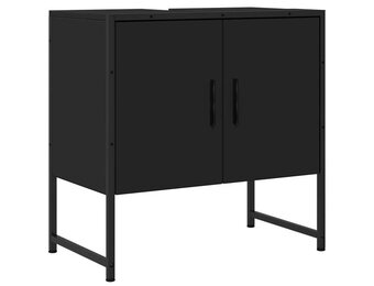 vidaXL Wastafelkast 60x33x60 cm Zwart - 40% Korting!