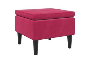 vidaXL Fluweel Kruk Wijnrood | 35% Korting | Retourproduct