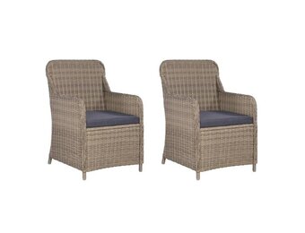vidaXL Tuinstoelen 2 st met kussens | 30% Korting