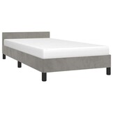 vidaXL Bedframe Fluweel 80x200cm Lichtgrijs - Nu met 30% korting!