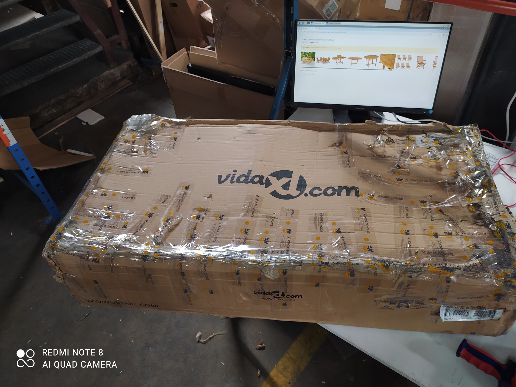 vidaXL Tuinstoelen 3-delig Massief Teakhout | 40% Korting