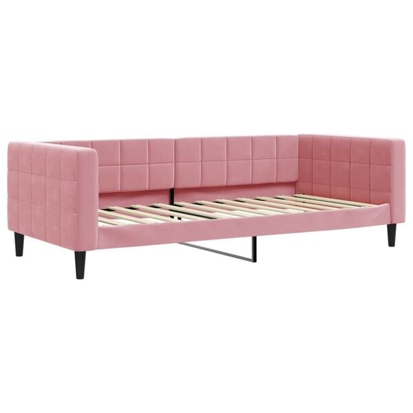 vidaXL Slaapbank Roze Fluweel 90x200 cm - 55% Korting!