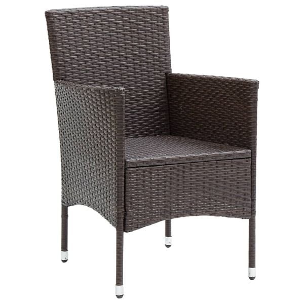 vidaXL Tuinstoelen Poly Rattan (2 st) - Bruin - 30% Korting!