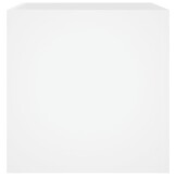 vidaXL Plantenbak 40x40x40cm Bewerkt Hout Wit | 30% Korting