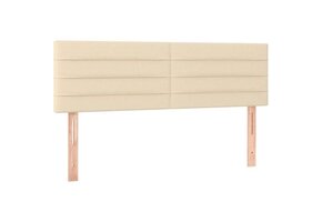 vidaXL Hoofdborden (2 st.) - Crèmekleurig Stof - 30% Korting!