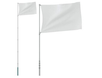 VidaXL Telescopische Vlaggenmast 5,55m Aluminium (30% Korting)