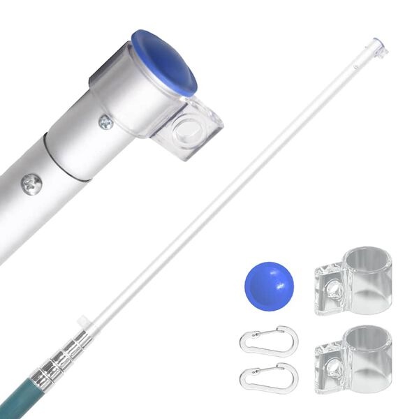 VidaXL Telescopische Vlaggenmast 5,55m Aluminium (30% Korting)