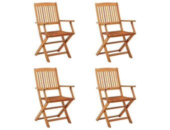 vidaXL Eucalyptushouten Tuinstoelen: 4x Inklapbaar & 30% Korting!
