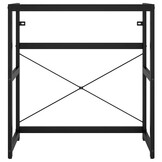 vidaXL Wastafelframe Zwart (30% Korting) - 79x38x83 cm