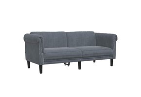 VidaXL 2-zitsbank Fluweel Donkergrijs - 30% Korting!