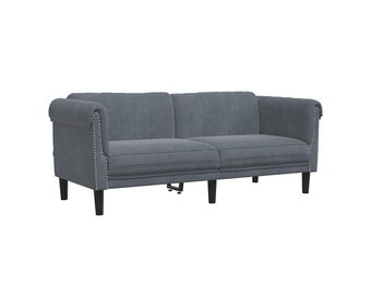 VidaXL 2-zitsbank Fluweel Donkergrijs - 30% Korting!