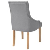 vidaXL Eetkamerstoelen 2 st. Lichtgrijs - 40% Korting