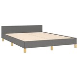 vidaXL Bedframe 140x190 Donkergrijs - 50% Korting!