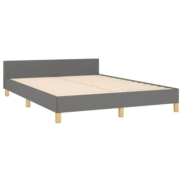 vidaXL Bedframe 140x190 Donkergrijs - 50% Korting!
