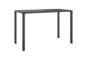 vidaXL Tuintafel Staal Antraciet - 110x54x70 cm | Nu 30% Korting!