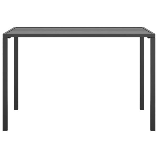 vidaXL Tuintafel Staal Antraciet - 110x54x70 cm | Nu 30% Korting!