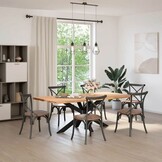 vidaXL Spider Eettafelpoot | Staal Zwart | 55% Korting