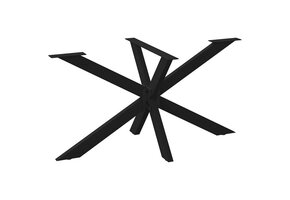 vidaXL Eettafelpoot Spider Zwart - 55% Korting