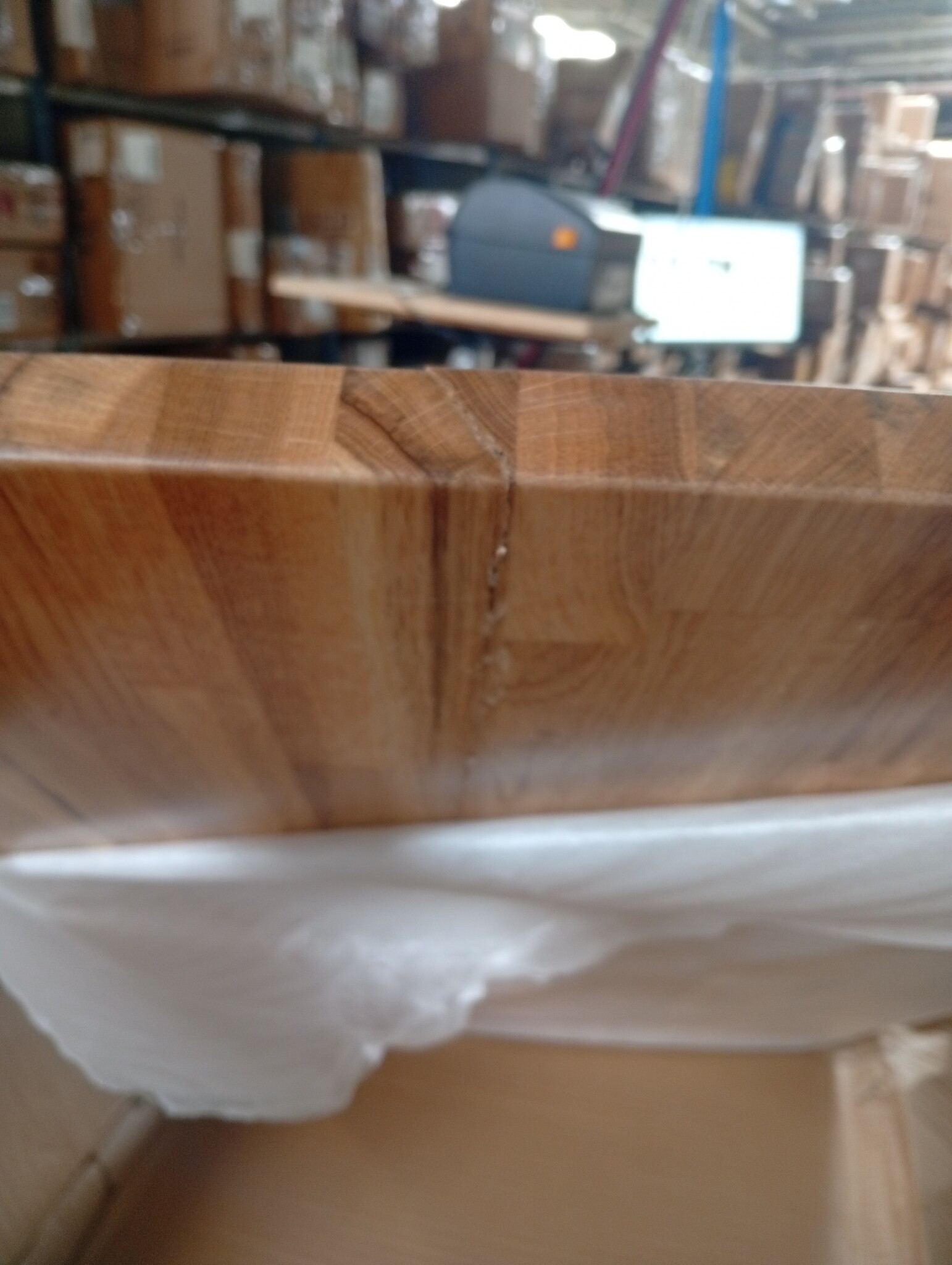 vidaXL Houten Wastafelblad 100x60cm (60% Korting) - Lichte Kras