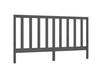 vidaXL Hoofdbord Grenenhout Grijs - 50% Korting!