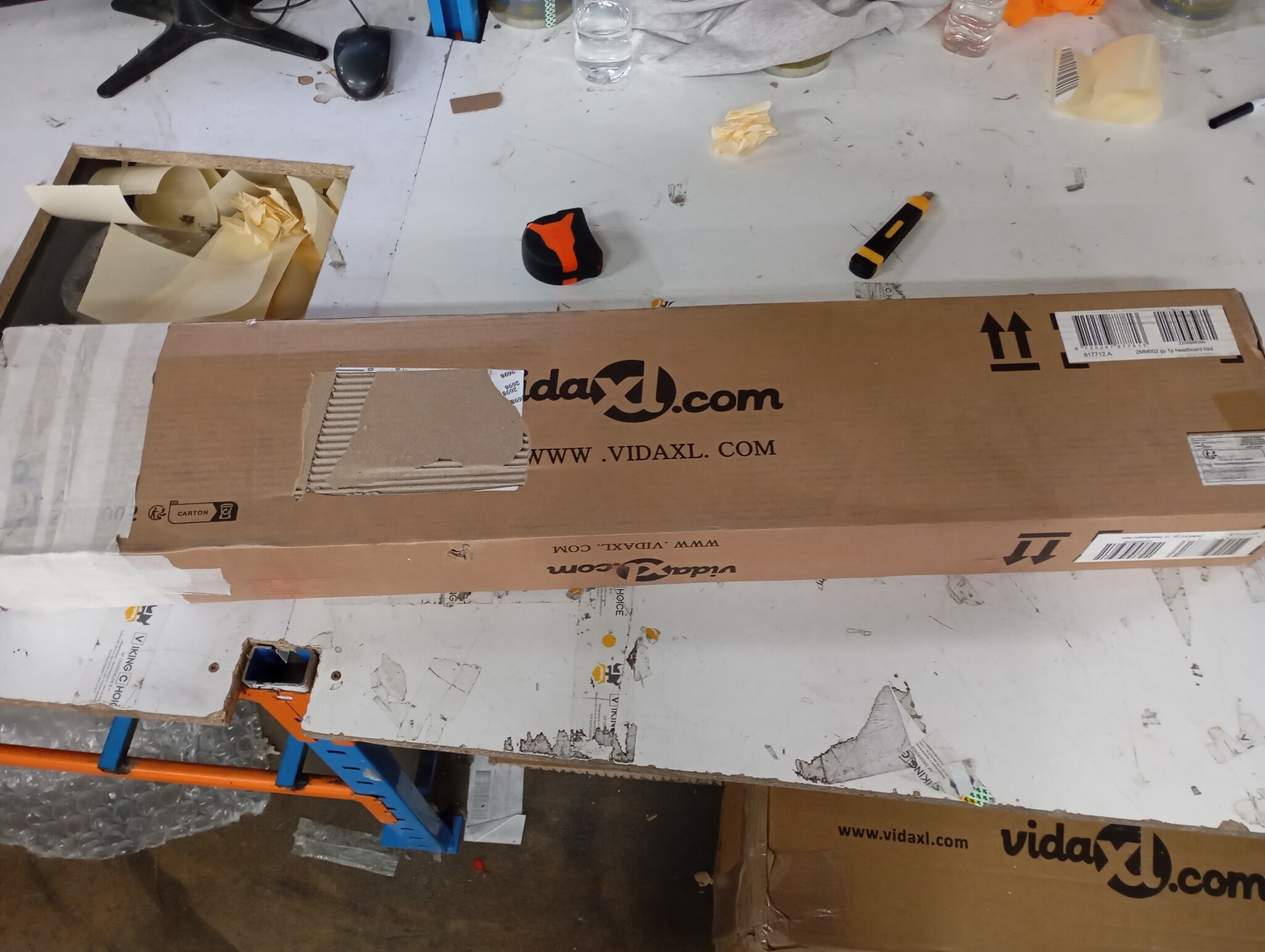 vidaXL Hoofdbord Grenenhout Grijs - 50% Korting!