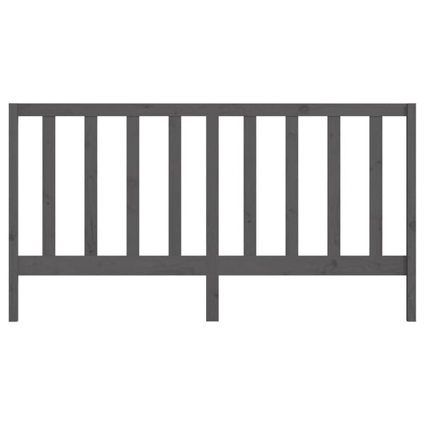 vidaXL Hoofdbord Grenenhout Grijs - 50% Korting!