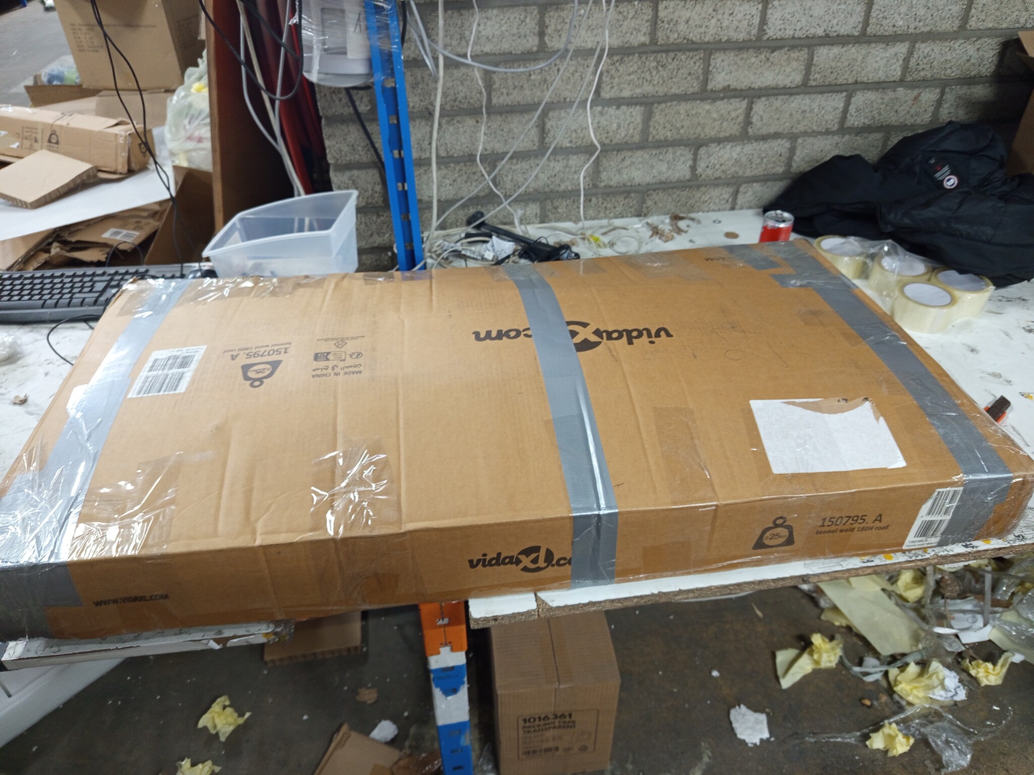 vidaXL Hondenkennel Outdoor - 110x220x180 cm Staal - 55% Korting!