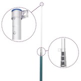 vidaXL Telescopische Vlaggenmast 5,55m Aluminium Zilverkleurig - 55% Korting!