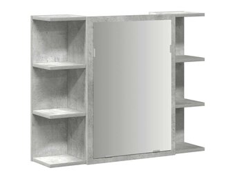 VidaXL Badkamerspiegelkast Betongrijs 80x20,5x64cm - 30% Korting