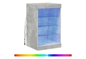 vidaXL Dressoir met LED: betongrijs | 30% Korting
