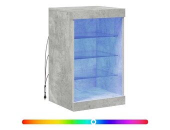 vidaXL Dressoir met LED: betongrijs | 30% Korting