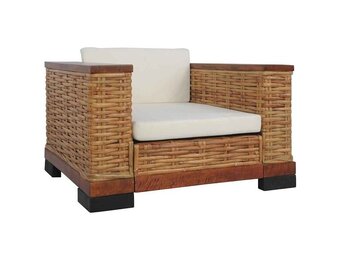vidaXL Fauteuil Rattan Bruin - 30% Korting