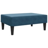 VidaXL Voetenbank: 77x55x31cm Blauw Fluweel - 30% Korting!