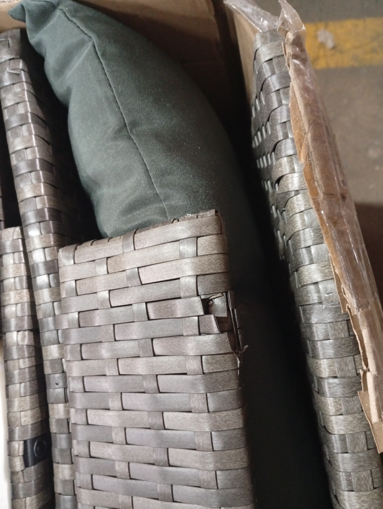 vidaXL Tuinbank 2-zits met kussens, poly rattan grijs | 55% Korting!