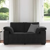 vidaXL Loveseat Bank Zwart Fluweel - 30% Korting!