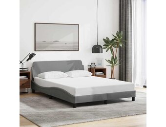 vidaXL Bedframe 120x200cm Stof Lichtgrijs - 55% Korting!