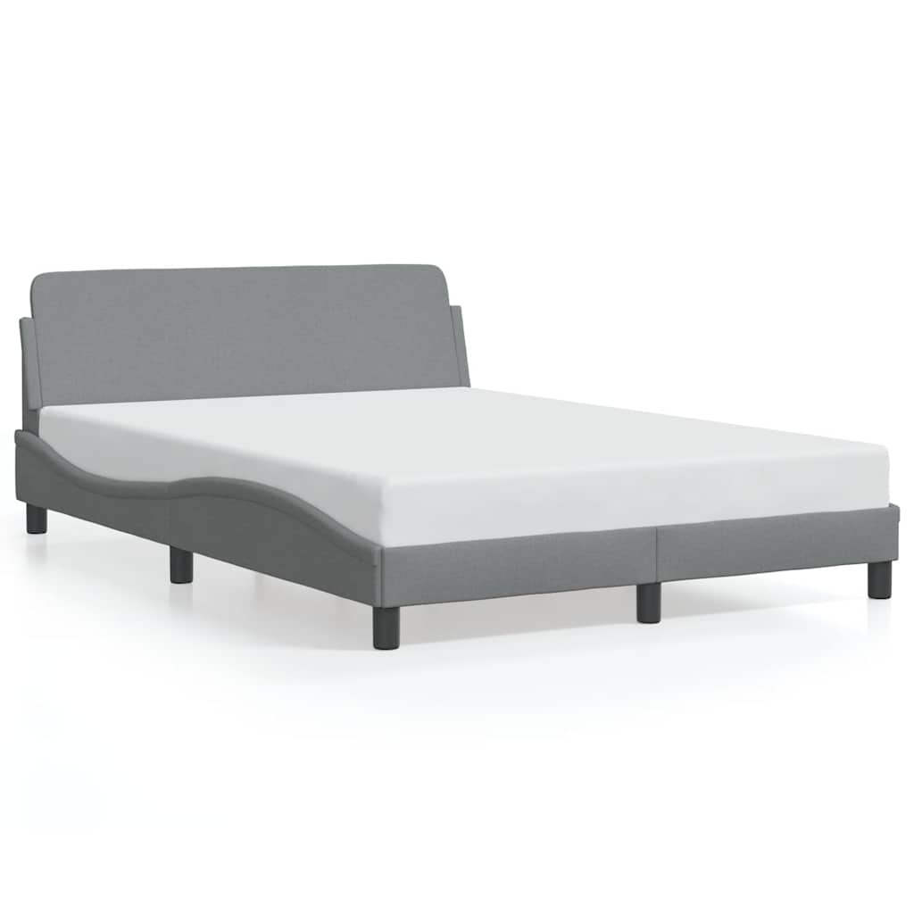 vidaXL Bedframe 120x200cm Stof Lichtgrijs - 55% Korting!