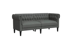 vidaXL Chesterfield 2-zitsbank stof, 35% korting!