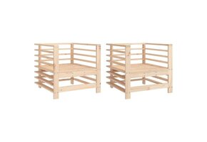 vidaXL Tuinstoelen 2 st massief grenenhout - 30% Korting!