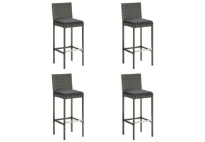 vidaXL Tuinbarkrukken met kussens 4 st - 55% Korting!