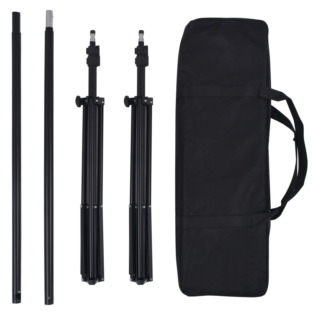 vidaXL Fotostudioset: 5 Achtergronden & Verstelbaar Frame - 35% Korting