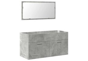 VidaXL Badkamerkast met Spiegel - 35% Korting | Beton Grijs