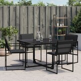 VidaXL Tuinstoelen 4 st. Zwart - 55% Korting!