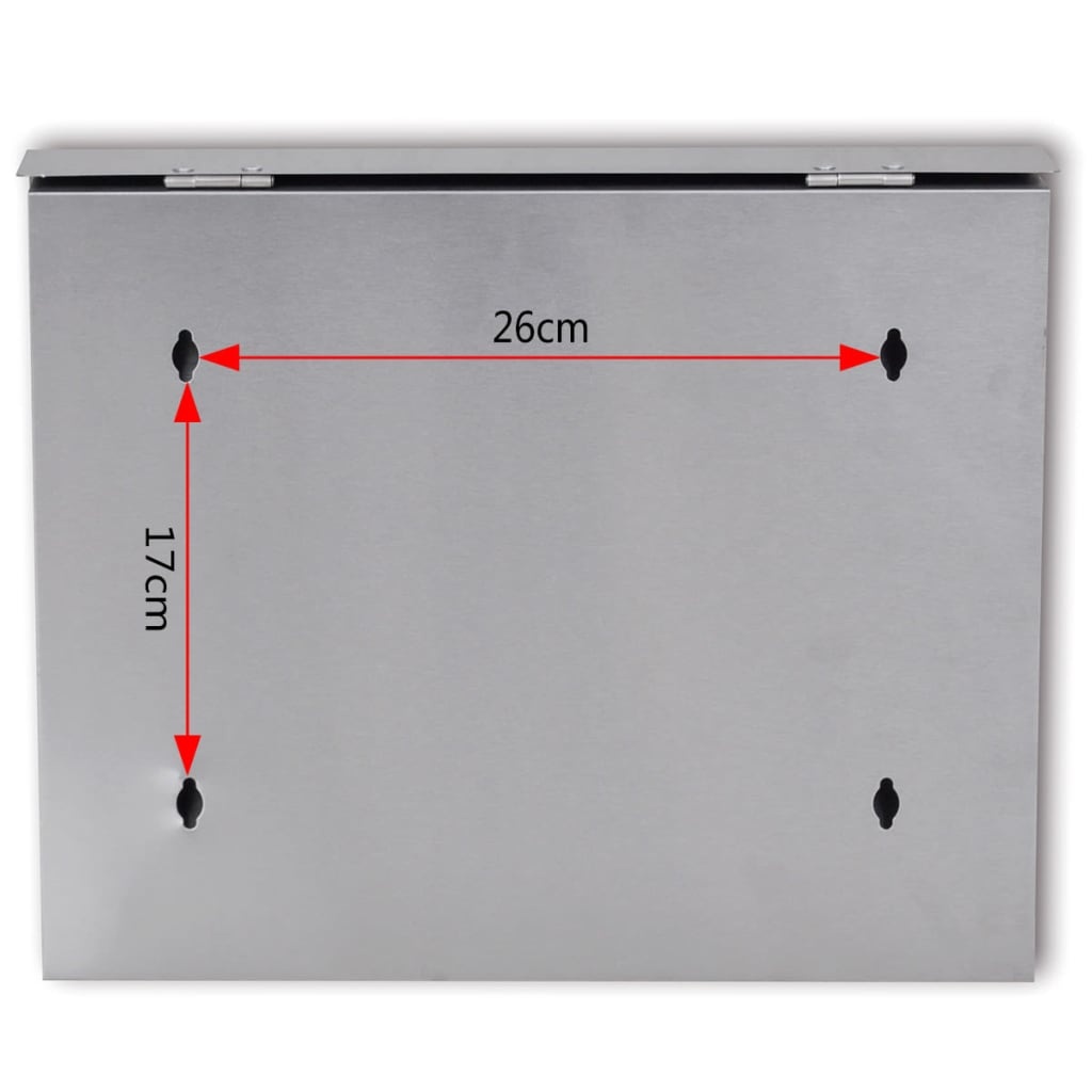 Brievenbus roestvrij staal